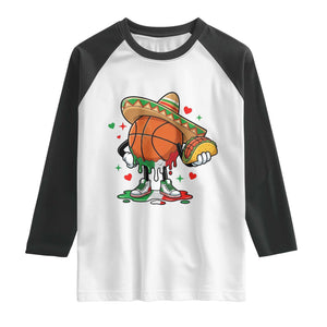Funny Cinco De Mayo Basketball Raglan Shirt Mexican Fiesta Party TS12 White Black Print Your Wear