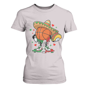 Funny Cinco De Mayo Basketball T Shirt For Women Mexican Fiesta Party TS12 Ice Gray Print Your Wear