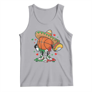 Funny Cinco De Mayo Basketball Tank Top Mexican Fiesta Party TS12 Athletic Heather Print Your Wear