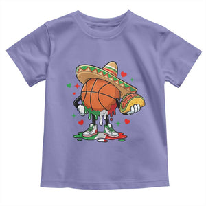 Funny Cinco De Mayo Basketball Toddler T Shirt Mexican Fiesta Party TS12 Violet Print Your Wear