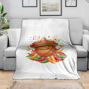 Funny Cinco De Mayo Basketball Throw Blanket Mexican Fiesta Hoops Party TS12 Print Your Wear