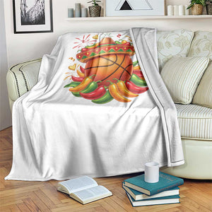 Funny Cinco De Mayo Basketball Throw Blanket Mexican Fiesta Hoops Party TS12 Print Your Wear