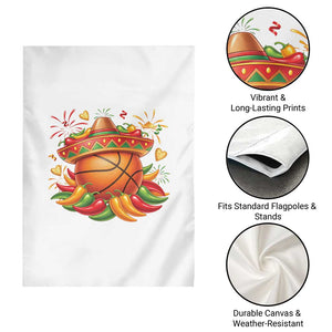 Funny Cinco De Mayo Basketball Garden Flag Mexican Fiesta Hoops Party TS12 Print Your Wear