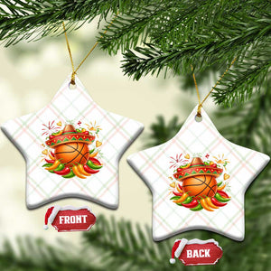 Funny Cinco De Mayo Basketball Ceramic Ornament Mexican Fiesta Hoops Party TS12 Print Your Wear