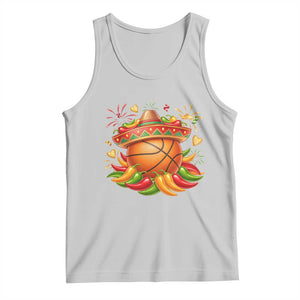 Funny Cinco De Mayo Basketball Tank Top Mexican Fiesta Hoops Party TS12 Ash Print Your Wear