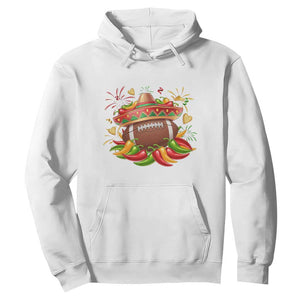 Funny Cinco De Mayo Football Hoodie Mexican Fiesta Party TS12 White Print Your Wear