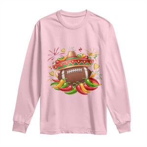 Funny Cinco De Mayo Football Long Sleeve Shirt Mexican Fiesta Party TS12 Light Pink Print Your Wear