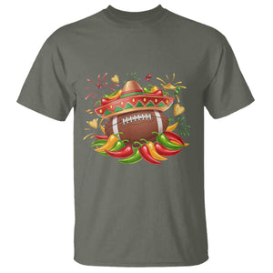 Funny Cinco De Mayo Football T Shirt Mexican Fiesta Party TS12 Military Green Print Your Wear
