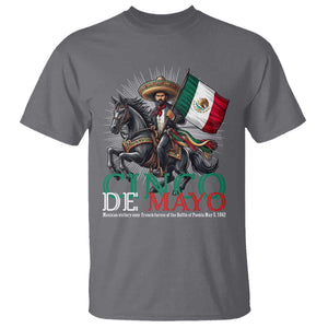 Cinco De Mayo Battle Of Puebla T Shirt Historical Mexican Heritage TS12 Charcoal Print Your Wear