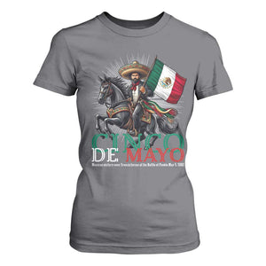 Cinco De Mayo Battle Of Puebla T Shirt For Women Historical Mexican Heritage TS12 Charcoal Print Your Wear