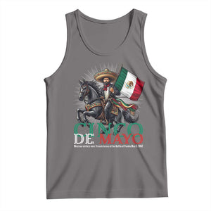Cinco De Mayo Battle Of Puebla Tank Top Historical Mexican Heritage TS12 Deep Heather Print Your Wear