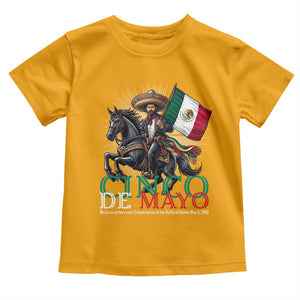 Cinco De Mayo Battle Of Puebla Toddler T Shirt Historical Mexican Heritage TS12 Gold Print Your Wear