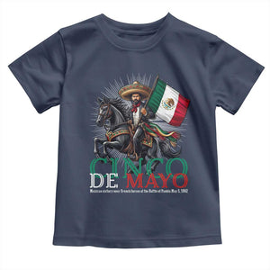 Cinco De Mayo Battle Of Puebla Toddler T Shirt Historical Mexican Heritage TS12 Navy Print Your Wear