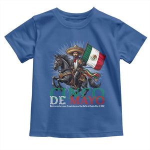 Cinco De Mayo Battle Of Puebla Toddler T Shirt Historical Mexican Heritage TS12 Royal Blue Print Your Wear