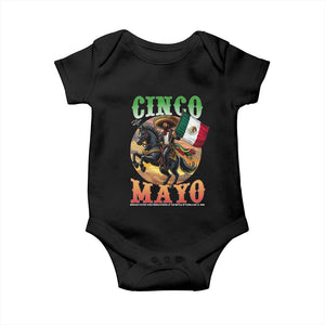 Cinco De Mayo Battle Of Puebla Baby Onesie Mexican Victory Heritage Pride TS12 Black Print Your Wear