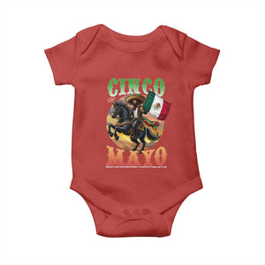 Cinco De Mayo Battle Of Puebla Baby Onesie Mexican Victory Heritage Pride TS12 Red Print Your Wear