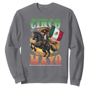 Cinco De Mayo Battle Of Puebla Sweatshirt Mexican Victory Heritage Pride TS12 Charcoal Print Your Wear
