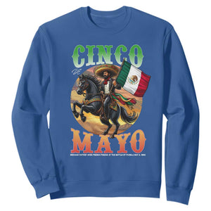 Cinco De Mayo Battle Of Puebla Sweatshirt Mexican Victory Heritage Pride TS12 Royal Blue Print Your Wear