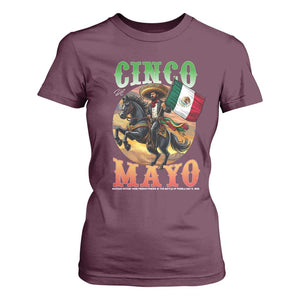 Cinco De Mayo Battle Of Puebla T Shirt For Women Mexican Victory Heritage Pride TS12 Maroon Print Your Wear