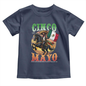 Cinco De Mayo Battle Of Puebla Toddler T Shirt Mexican Victory Heritage Pride TS12 Navy Print Your Wear