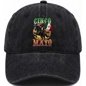 Cinco De Mayo Battle Of Puebla Washed Cotton Baseball Cap Mexican Victory Heritage Pride TS12 Print Your Wear