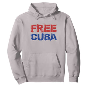 Free Cuba Hoodie Stand With Cuban People Gift TS12 Ice Gray Print Your Wear
