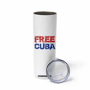 Free Cuba Skinny Tumbler Stand With Cuban People Gift TS12 Print Your Wear