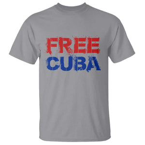 Free Cuba T Shirt Stand With Cuban People Gift TS12 Sport Gray Print Your Wear