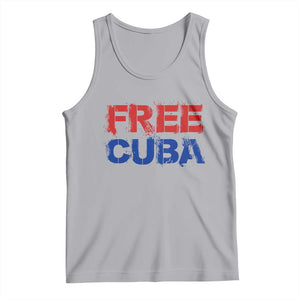 Free Cuba Tank Top Stand With Cuban People Gift TS12 Athletic Heather Print Your Wear