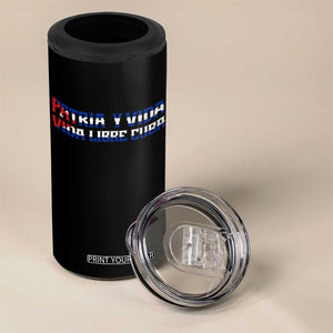 Viva Cuba Libre 4 in 1 Can Cooler Tumbler Cuban Freedom Movement TS12 Print Your Wear