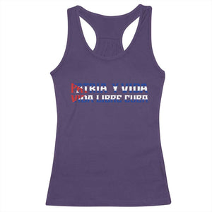 Viva Cuba Libre Racerback Tank Top Cuban Freedom Movement TS12 Purple Print Your Wear
