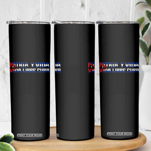 Viva Cuba Libre Skinny Tumbler Cuban Freedom Movement TS12 Print Your Wear