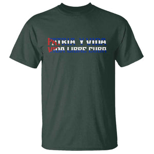 Viva Cuba Libre T Shirt Cuban Freedom Movement TS12 Dark Forest Green Print Your Wear