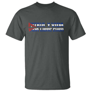 Viva Cuba Libre T Shirt Cuban Freedom Movement TS12 Dark Heather Print Your Wear