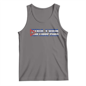 Viva Cuba Libre Tank Top Cuban Freedom Movement TS12 Deep Heather Print Your Wear