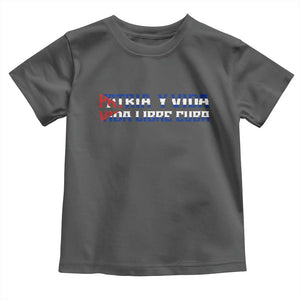 Viva Cuba Libre Toddler T Shirt Cuban Freedom Movement TS12 Dark Heather Print Your Wear