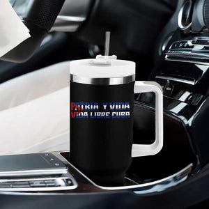 Viva Cuba Libre Tumbler With Handle Cuban Freedom Movement TS12 Print Your Wear