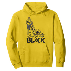 In May We Wear Black Hoodie Skin Cancer Support Gift For Her TS12 Daisy Print Your Wear