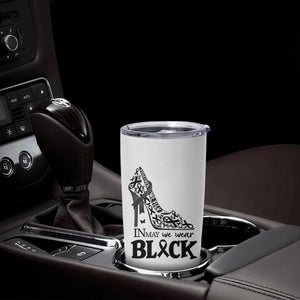 In May We Wear Black Tumbler Cup Skin Cancer Support Gift For Her TS12 Print Your Wear