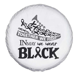 In May We Wear Black Spare Tire Cover Melanoma Support Family Gift TS12 Print Your Wear