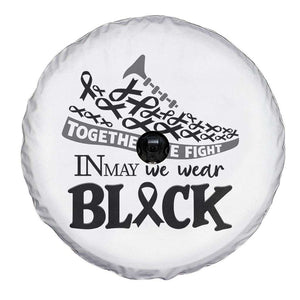 In May We Wear Black Spare Tire Cover Melanoma Support Family Gift TS12 Print Your Wear