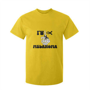 Fuck Melanoma Awareness T Shirt For Kid Skeleton Hand Ribbon Warrior Gift TS12 Daisy Print Your Wear