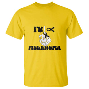 Fuck Melanoma Awareness T Shirt Skeleton Hand Ribbon Warrior Gift TS12 Daisy Print Your Wear