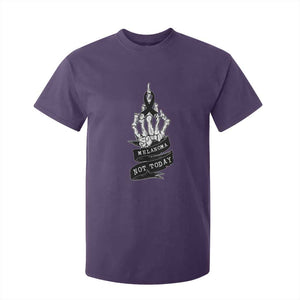 Melanoma Fighter Not Today T Shirt For Kid Skin Cancer Awareness Gift TS12 Purple Print Your Wear