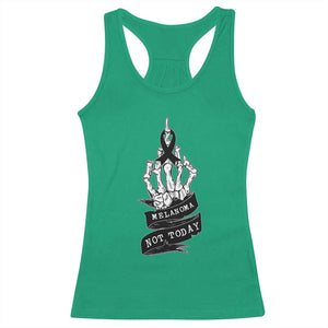 Melanoma Fighter Not Today Racerback Tank Top Skin Cancer Awareness Gift TS12 Irish Green Print Your Wear