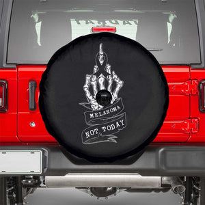 Melanoma Fighter Not Today Spare Tire Cover Skin Cancer Awareness Gift TS12 Black Print Your Wear