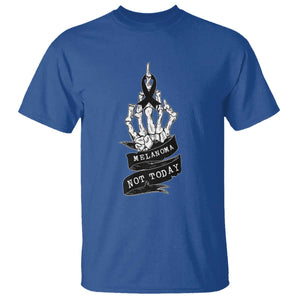 Melanoma Fighter Not Today T Shirt Skin Cancer Awareness Gift TS12 Royal Blue Print Your Wear