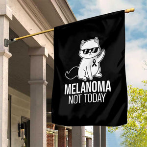 Melanoma Fighter Cat Garden Flag Not Today Skin Cancer Awareness TS12 Print Your Wear