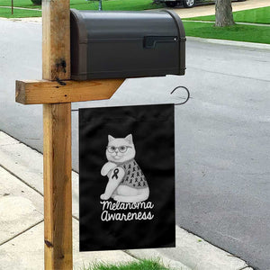 British Shorthair Skin Cancer Awareness Garden Flag Melanoma Fighter Cat Gift TS12 Print Your Wear