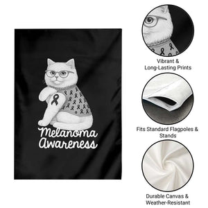 British Shorthair Skin Cancer Awareness Garden Flag Melanoma Fighter Cat Gift TS12 Print Your Wear
